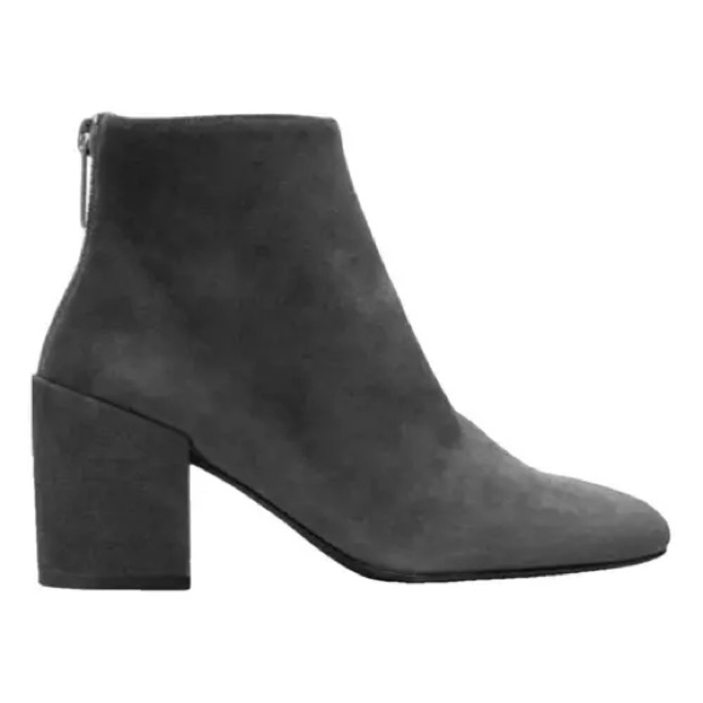 Stuart Weitzman Bacari Gray Suede Ankle Boots